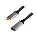 LogiLink CUA0105 USB-kabel USB 3.2 Gen 2 (3.1 Gen 2) 0,5 m USB C 10 Gbit/s Zwart, Grijs