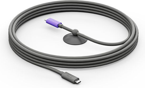Logitech USB-C naar USB-C Kabel - 5m - Grafiet/Violet