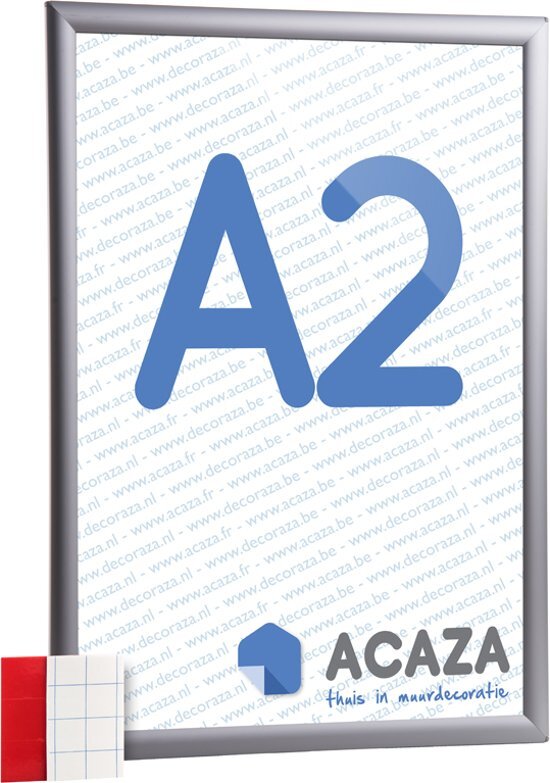 Acaza - Kliklijst A2 - Aluminium - Grijs - Inclusief beschermfolie