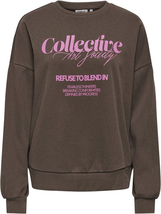 ONLY Trui Onlofelia L/s O-neck Ub Cs Swt 15377598 Bracken/ Ofelia One Dames Maat - L