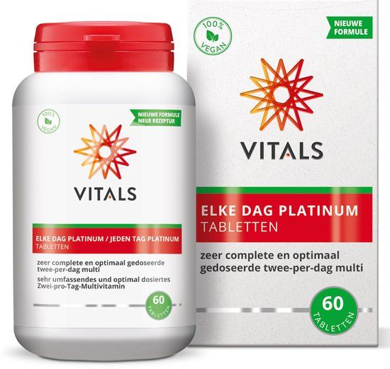 Vitals Elke Dag Platinum - 60 tabletten - multivitamine