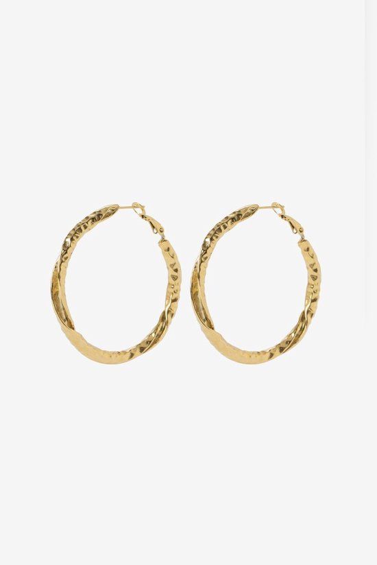 Sissy-Boy Gold plated hoop oorbellen