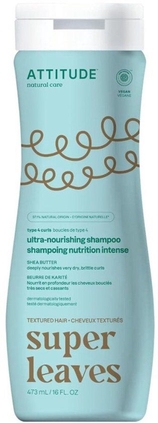 Attitude Super Leaves Shampoo Curl Ultra-Nourishing Type 4 - 473ml