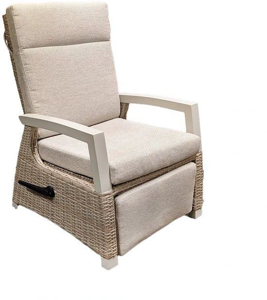 Trestino Rosalia Loungestoel - Wicker - BruinBeige - Inclusief Kussen
