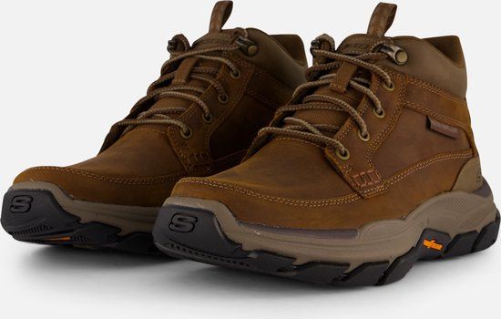 Skechers Respected - Boswell Heren Wandelschoenen - Bruin - Maat 42