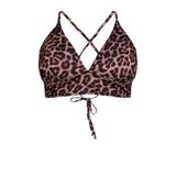 Zizzi CAANNE voorgevormde triangel bikinitop bruin