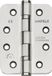Duovorm Charnière de porte inox (304) mat 102x76x3 mm