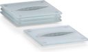 Zeller Glazenonderzetters - 4 stuks - Bladeren print - 10 x 10 cm
