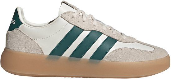 Adidas Heren Barreda Decode Sneaker Leer Streetstyle JR1230 Off White/Collegiate Green