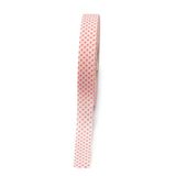 Mopec 20 mm x 50 m, S76.20.75, wit lint, roze stippen