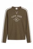 Calvin Klein Pyjama lang olijfgroen / wit XL Katoen/Polyester Herfst/Winter 2026