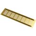 Gedotec Grille de ventilation en aluminium avec barreaux rainurés, 80 mm - Or anodisé - 1000 mm