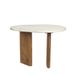 Housecraft Living Tanda Table d'appoint Marbre/ Bois 56x37 cm Beige