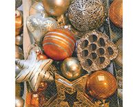 Servet Kerstballen Poort