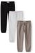 Minoti joggingbroek jongens 3-pack - zwart grijs beige