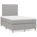 Maison Exclusive - Sommier à lattes de lit et matelas gris clair 120x190 cm tissu
