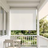 Maison Exclusive - Stores extérieurs exclusifs avec protection UV, couleur blanche, dimensions 120 x 140 cm (largeur x hauteur), en polyester