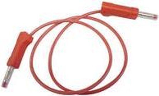 Velleman TLM27R - Kabel Met Banaanpluggen - Rood - 50 cm