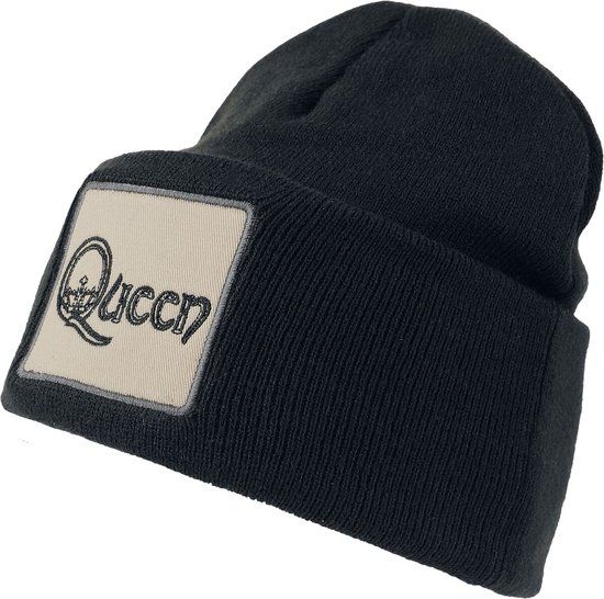 Queen Amplified Collection - Patch Beanie Unisex Beanie - zwart - Standard