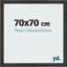 yd. Cadre photo 70x70 cm Noir mat MDF
