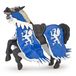 Papo - Realistische paard van de koning met blauwe draak figuur