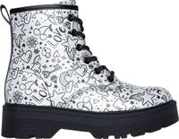 Skechers Gravlen Hi - Doodle Down Meisjes Laarzen - Zilver