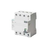 Siemens SENTRON stroomonderbreker AC 5SV 70 mm klasse - 4-polig 63 A 30 mA