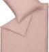 Schöner Wohnen Pure Ensemble de literie Coton satin Rose Uni Fermeture éclair 200x200 cm