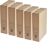 Esselte Kantoor archiefdoos - 5x - karton - bruin - 23 x 32 cm - A4 formaat