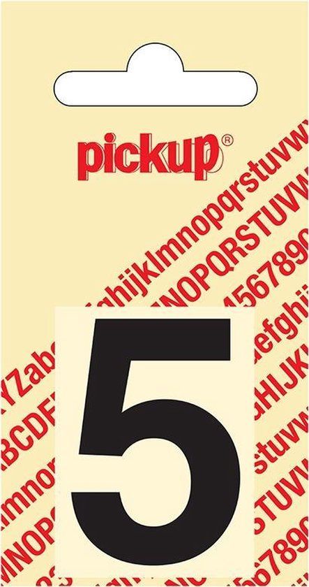 Pickup Plakcijfer Helvetica 40 mm - Zwart 5