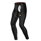 Shock Doctor Heren Core Compressie Hockey Broek met Bio Flex Cup - Zwart, Klein