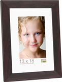 Deknudt Frames fotokader mahonie, smal kunststof 9x13 cm