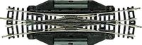 Fleischmann N Fleischmann rails (zonder ballastbed) 22246 Engels wissel, Elektrisch 129.8 mm 15 ° 1 stuk(s)