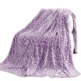 MIBOI Paarse luipaarddeken zachte warme deken fleece voor bank bed 50x60 inch