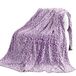 MIBOI Paarse luipaarddeken zachte warme deken fleece voor bank bed 50x60 inch
