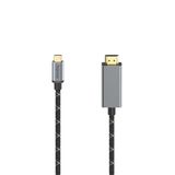 Hama 00200509 HDMI kabel 1,5 m HDMI Type A USB Type-C Zwart