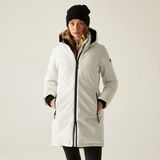 Regatta Marron dames lange jas met capuchon, beige, maat 44, polyester, waterdicht, ademend
