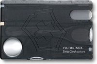 Victorinox SwissCard Nailcare Multitool 13 Functies Transparant Zwart