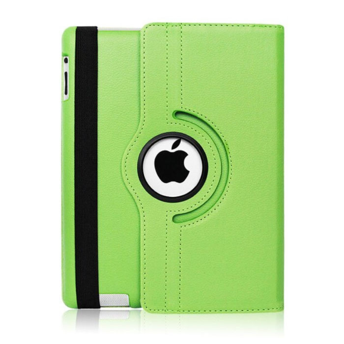 Stuff Certified Leren Vouwbare Cover voor iPad Air 4 - Multifunctioneel Hoesje Case Groen