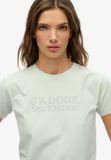 Superdry Sport Luxe T-shirt Dames Smoke Blue