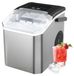 Machine à glaçons portable - Mini machine à glaçons - Glaçons ronds - Entièrement automatique - 12 kg/24h - Glaçons en 6-8 minutes - Pelle à glace - Prise UE
