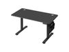 JOYFURNOS Bureau électrique réglable en hauteur noir avec mémorisation des réglages, connectivité USB-C - 140 x 60 cm