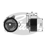 Gates T43003 spanrol, tandriem