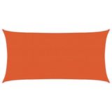 vidaXL Zonnezeil 2,5 x 4,5 m HDPE Oranje