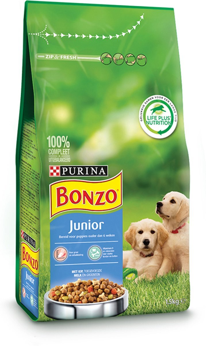 BONZO Junior Kip - Hondenvoer - 1.5 kg