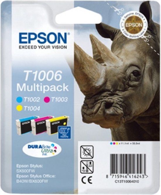 Epson T1006 Multipack - 3 - geel, cyaan, magenta - origineel - inktcartridge
