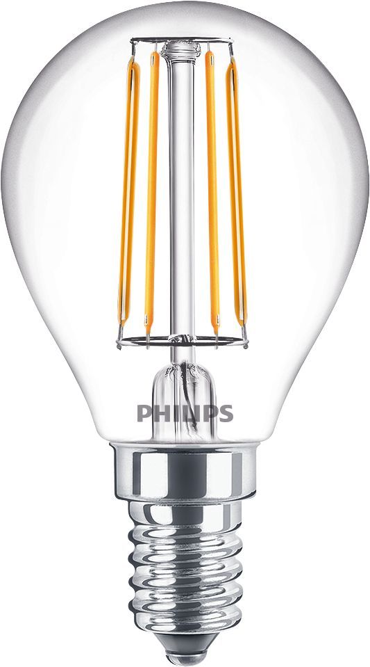 Philips LED Kogellamp - 4.3W E14 - Warm Wit - 470 Lumen - 2 Stuks