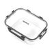 Zyliss E981065 Glazen container, 1 liter, onbreekbaar glas, luchtdichte voedselopbergdoos met afsluitbaar deksel, magnetronbestendig, BPA-vrij, vriesbestendig, koelkastopslag, voedselcontainer, 21 cm
