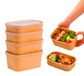 50 pièces emballages carton pour plats à emporter avec couvercle