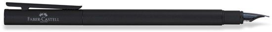 Faber-Castell NEO Slim vulpen zwart mat, penpunt F